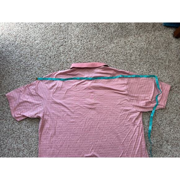 Peter Millar Summer  Comfort, Lightweight long sleeve shirt, size XL, Pink & Red - Picture 6 of 7